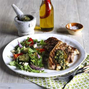 Lamb Chops with Chilli Pesto