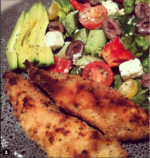 Baked Chicken Greek Salad
