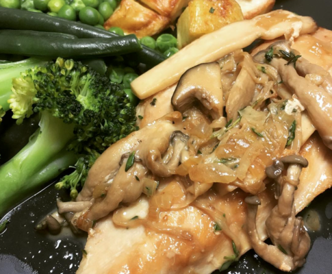 Chicken in Creamy Mushroom Sauce