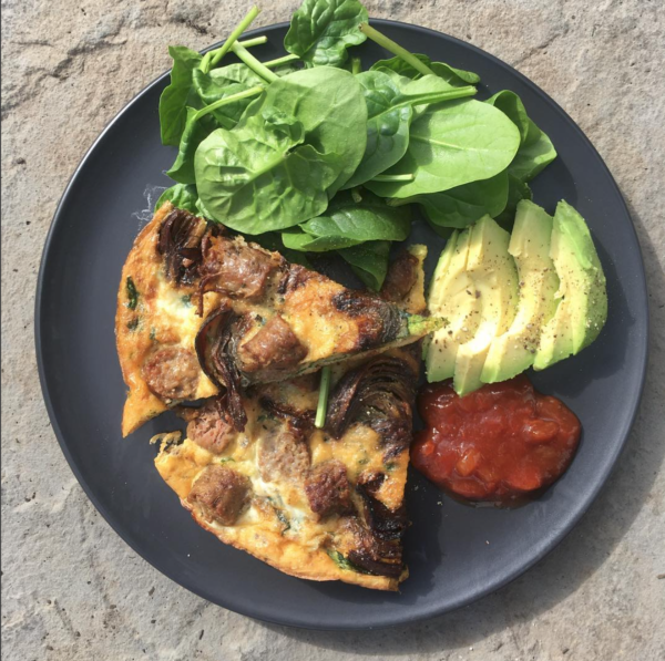 Caramelised Onion & Sausage Frittata