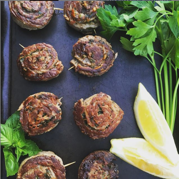 Stuffed Beef Roll-Ups