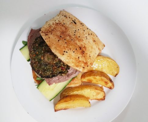 Steak Portobello Mushroom Burger