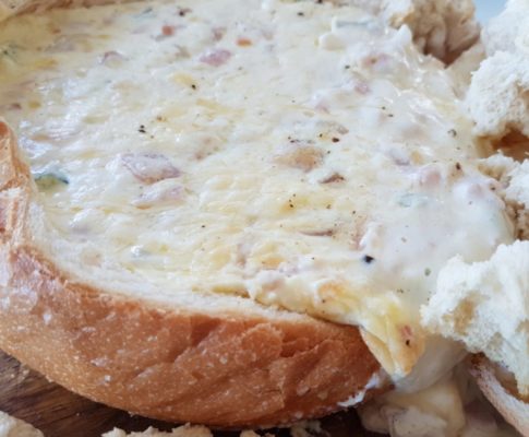 Cheese and Bacon Cob Loaf